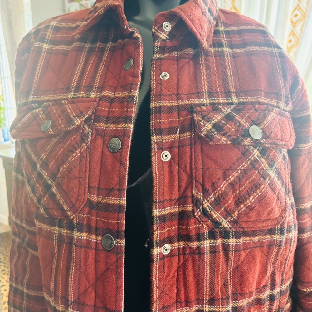 Dickies brown lined Lightweight Shirt Jacket